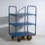 Blue Industrial Serving Bar Cart in Metal For Sale - Image 8 of 9