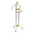 Vintage Italian Maison Jansen Style Brass & Steel Rams Head Suit Clothing Valet For Sale