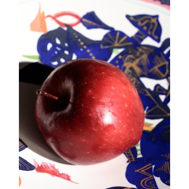 Large Alta Mira Porcelain Plate by Gilbert Portanier for Rosenthal, 1970s For Sale - Image 9 of 14