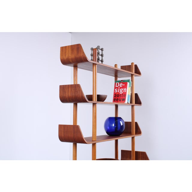 Teak Wall Unit attributed to Willem Lutjens for Gouda Den Boer, 1950s For Sale - Image 12 of 18