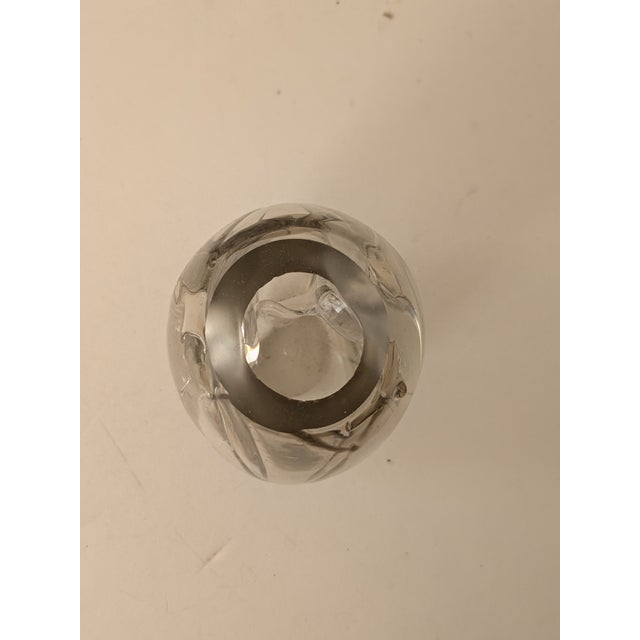 Glass Signed Biomorphic Glass Vase by Michael Boylan – Sculptural Art Glass For Sale - Image 7 of 10