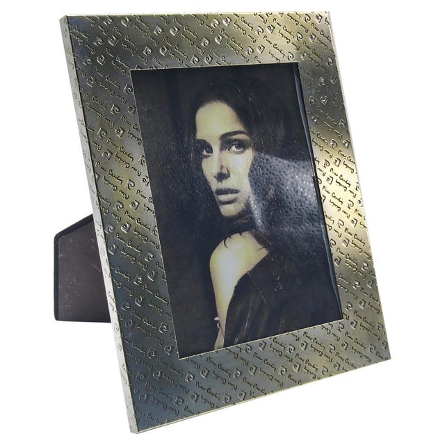 Rectangular Brass Photo Frame from Pierre Cardin, 1970s For Sale - Image 6 of 6