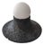 Basalte Glazed Lava Stone Wall Lamp by Clemence Birot For Sale