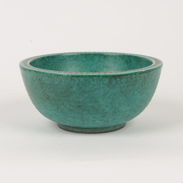 Gustavsberg Gustavsberg Argenta Mermaid Bowl by Wilhelm Kage For Sale - Image 4 of 9