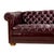 Metal Vintage 1970s Tufted English Chesterfield Style Burgundy Leather Sofa 76" For Sale - Image 7 of 18
