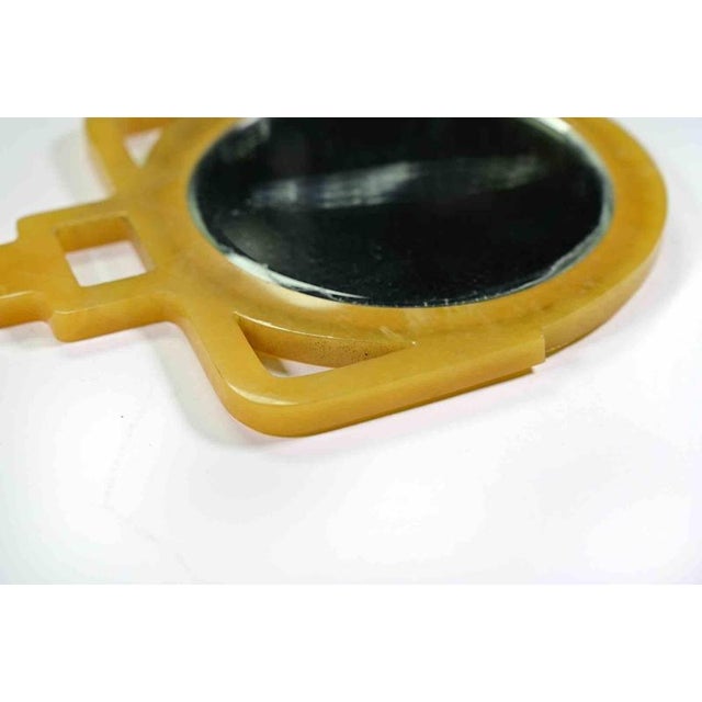 Vintage Bakelite Portable Mirror, Italy, 1940s For Sale - Image 4 of 5