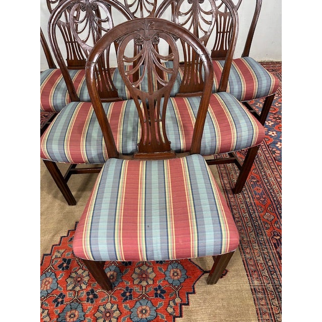 Wood 1920s Antique Dining Chairs- Set of 6 For Sale - Image 7 of 10