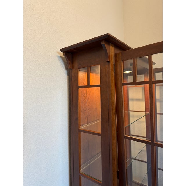 1990s Ethan Allen American Impressions Display Cabinet For Sale - Image 9 of 15