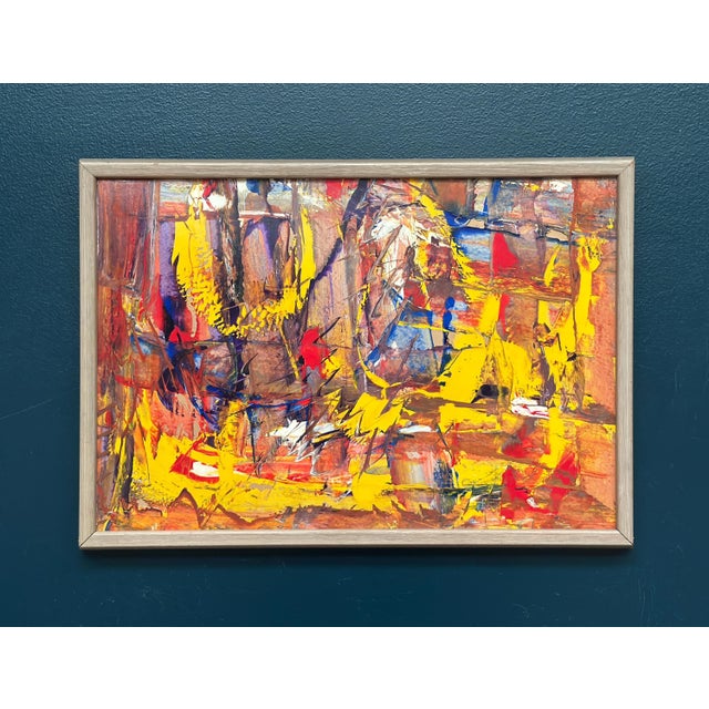 Daniel Raphaël, Komposition, 1950s, Oil on Panel, Framed For Sale - Image 16 of 17