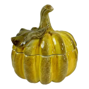 Vintage Italian Majolica Pumpkin Tureen