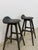 Wood Rare Erik Buch MCM Teak Barstool Pair Danish Modern Vintage Collector Find For Sale - Image 7 of 12