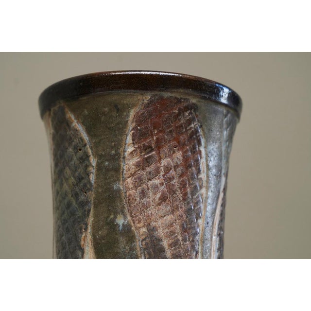1940s Studio Pottery Vase by Jean Guyaux, Belgium, 1960s For Sale - Image 5 of 14