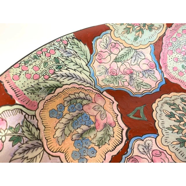 Vintage Chinese Hand Painted Decorative Bowl For Sale - Image 4 of 10