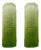 Diamanted Green Rectangular Murano Glass Wall Sconce by Simoeng, Set of 2 For Sale