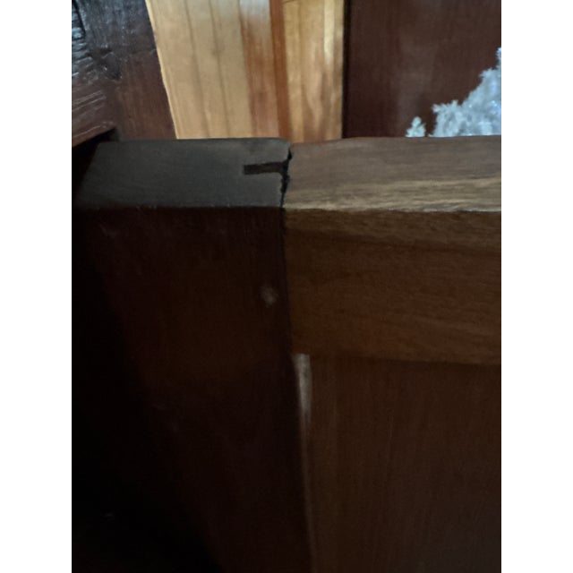 Wood 19th-Century Centennial American Primitive Pegged Pie Safe / Bread Cabinet For Sale - Image 7 of 8