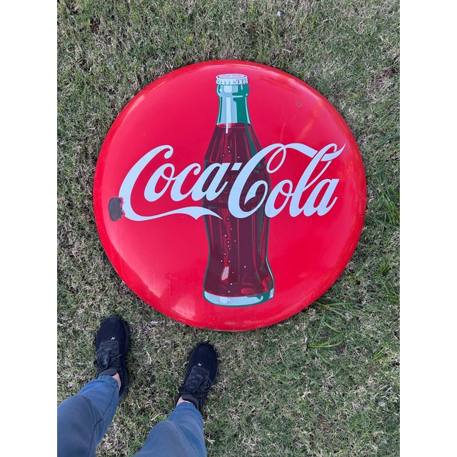 This is from the 1950s or 1960’s. It is 36” around. Much larger than the average ones listed out there of a similar style....