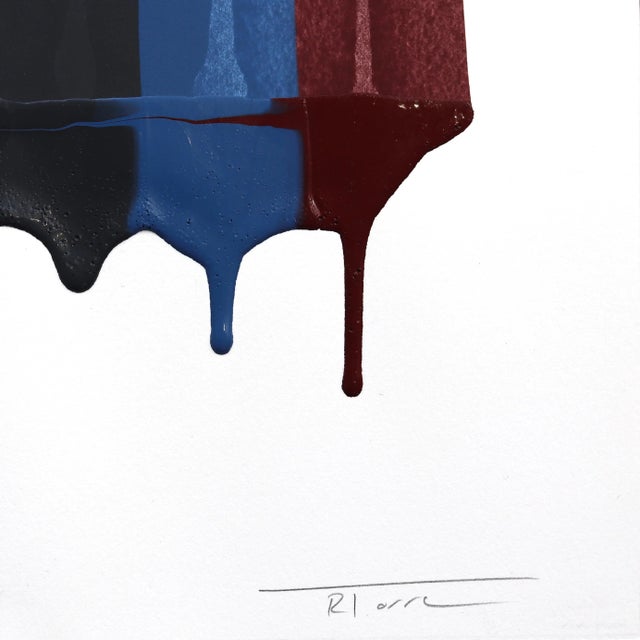 Fils I Colors DCCI - Colorful Abstract Contemporary Art on Paper Original Artwork by Raul De La Torre For Sale In Los Angeles - Image 6 of 7