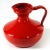 Large Italian Red Glazed Ceramic Vase, 1960s, in Very Good conditions. Designed 1960 to 1969