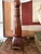 Mid-Century Modern Vintage Asian Inspired Walnut Wood Table Lamp by Lurie Original, Sculptural Mid Century Lamp For Sale - Image 3 of 11