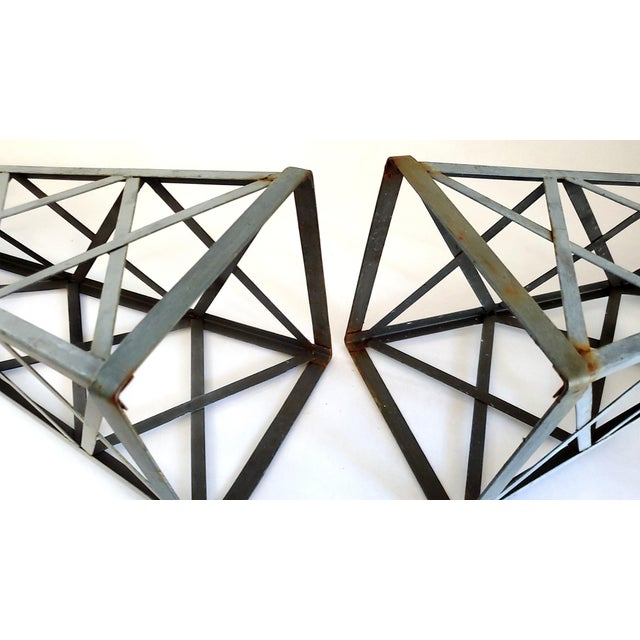 Gray Obelisk Topiary Trellis Pair - Large For Sale - Image 8 of 9