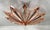 Fabio Ltd 21st Century Satin Copper Dahlia Flush Mount by Fabio LTD For Sale - Image 4 of 9
