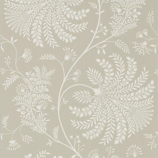 Sanderson Mapperton Wallpaper in Linen/Cream - a Sample For Sale