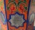Orange Moroccan Hand-Painted Accent Table For Sale - Image 4 of 6