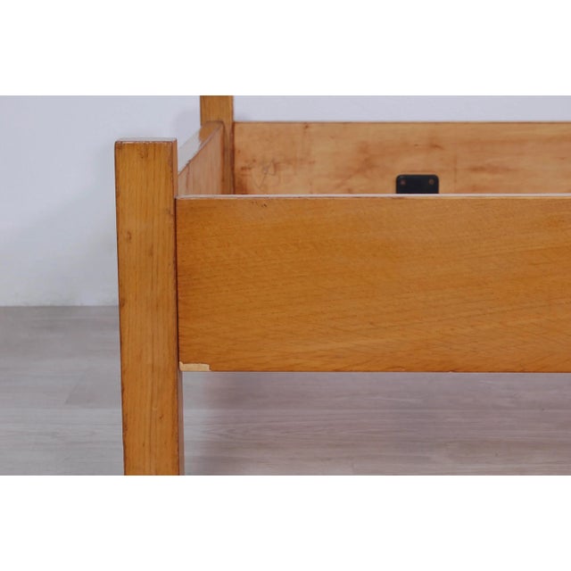 Set of Vintage Modern Wood Bed Frame, 1960s For Sale - Image 11 of 13