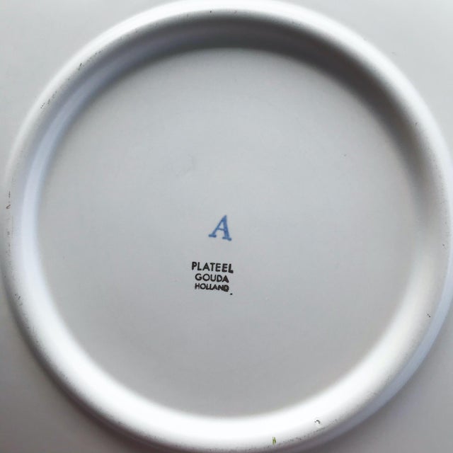 1950s Dutch Ceramic Dessert & Cake Plate Set- 13 Pieces For Sale - Image 11 of 12