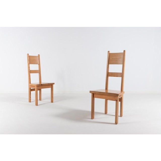 Set of 6 solid pine chairs designed in 1960’s by Roland Wilhelmsson and manufactured by Karl Andersson & Söner. It has...