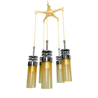 Space Age 5-Light Pendant Lamp, 1970s For Sale