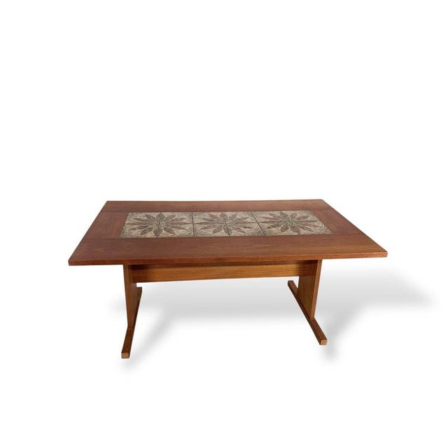 Danish Teak and Tile Dining Table from Gangso Møbler For Sale - Image 8 of 9