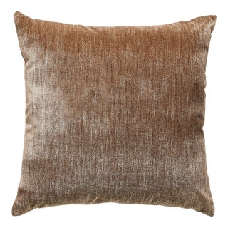 Scalamandre 22" x 22" Supreme Velvet Pillow in Amphora For Sale