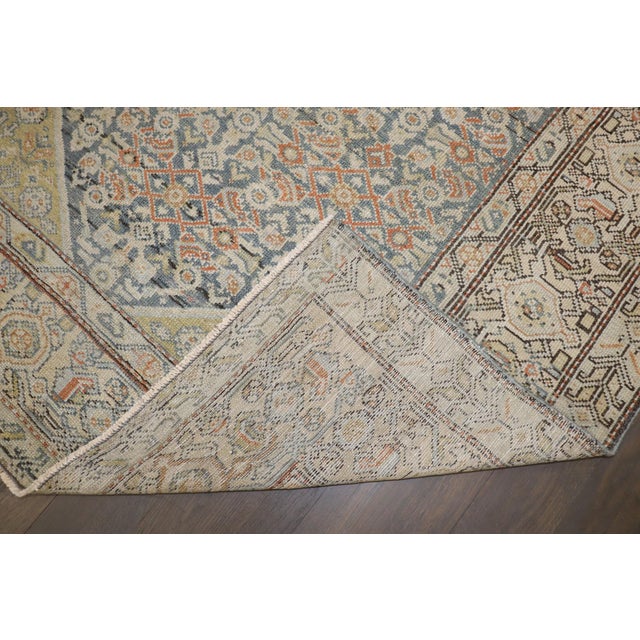 a 1920s soft color Persian Malayer Rug