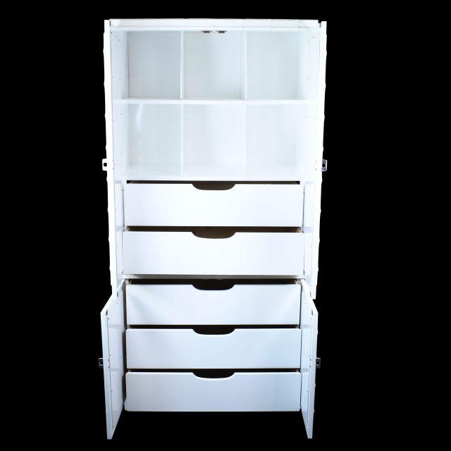 Late 20th Century Late 20th Century Faux Bamboo Mirrored Cabinet by Omega For Sale - Image 5 of 7