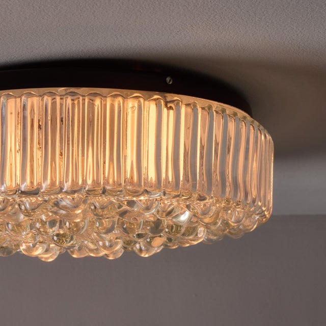 Transparent 1960s Helena Tynell Bubble Glass Flush Mount for Limburg For Sale - Image 8 of 18