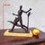 20th Century Man with Antelope in Bronze and Marble For Sale - Image 3 of 18