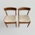 Beige Danish Chairs in Teak with Rounded Backrest attributed to Pe Jorgensen for Farso Mobelfabrik, Denmark, 1960s, Set of 2 For Sale - Image 8 of 17