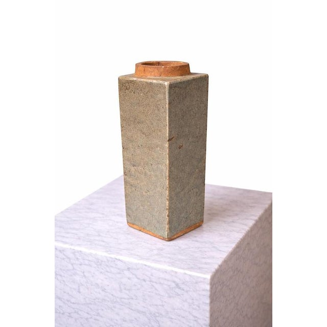 Brutalist Vintage Swedish Brutalist Stoneware Vase by Rolf Palm for Höganäs, 1970s For Sale - Image 3 of 9