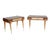 Mid Century Side Tables With Parchment Drawers - Set of 2 For Sale