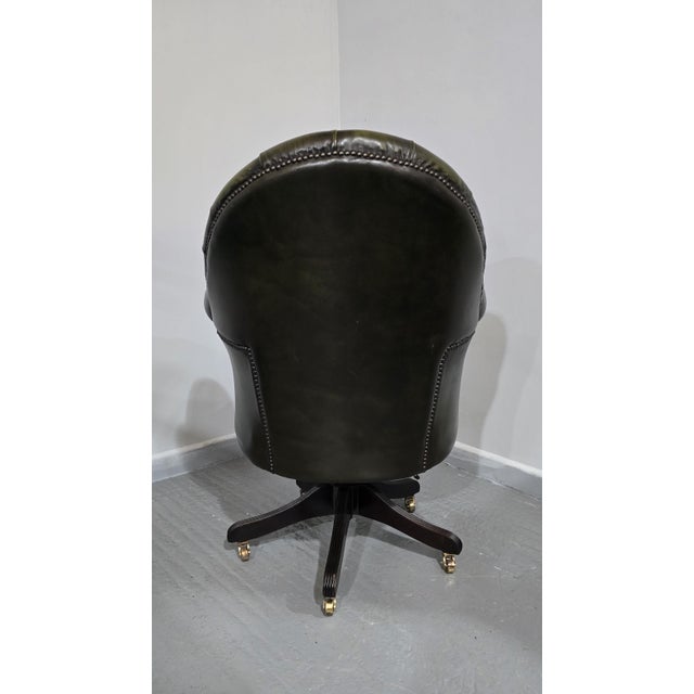 Leather Office Desk Chair, 1920s For Sale - Image 6 of 10