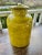 Mid 20th Century Vintage Yellow Italian Pottery Vase With Handle For Sale - Image 5 of 7