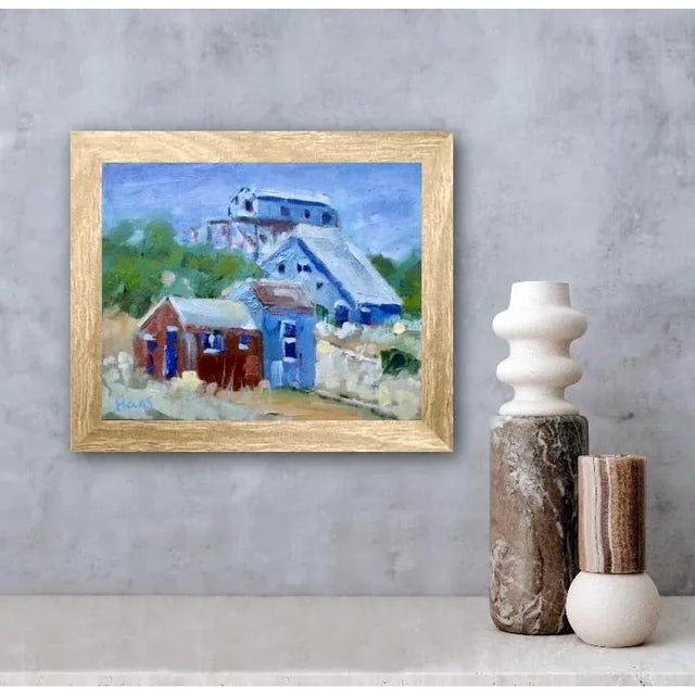 2020s Nevada Ghost Town, Impressionist Style Landscape Oil Painting For Sale - Image 5 of 9