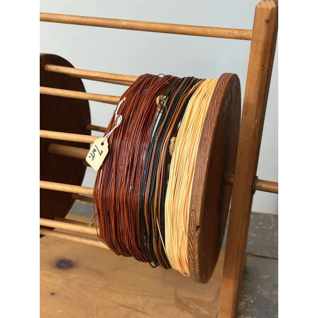 Brown Vintage Folk Art Hand Crank Fly Fishing Line Dryer / Winder, Circa Mid-20th Century For Sale - Image 8 of 14