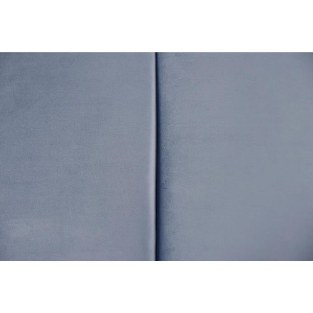 Mid-Century Scandinavian Modern Blue Velvet Living Room Set from Holm Fabriker AB, 1960s, Set of 2 For Sale - Image 14 of 18