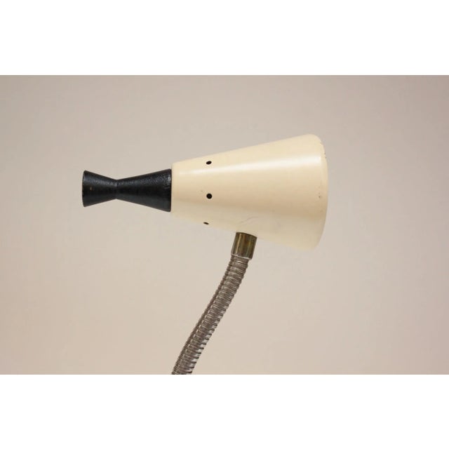 Small Mid-Century Atomic Gooseneck Beside Table/Task Lamp For Sale - Image 12 of 12