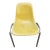 Mid Century Fiberglass Shell Dining Chair Ochre Stackable For Sale