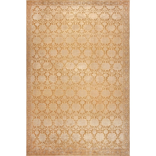 Luxurious Oversized Modern Silk Bessarabian Design Rug, Country of origin: India, Circa date: Modern