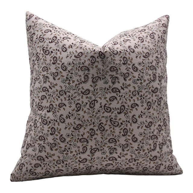 Fabdivine Decorative Block Print Cushion Cover 14x14 Inch Duck Canvas-Kari Jaal For Sale