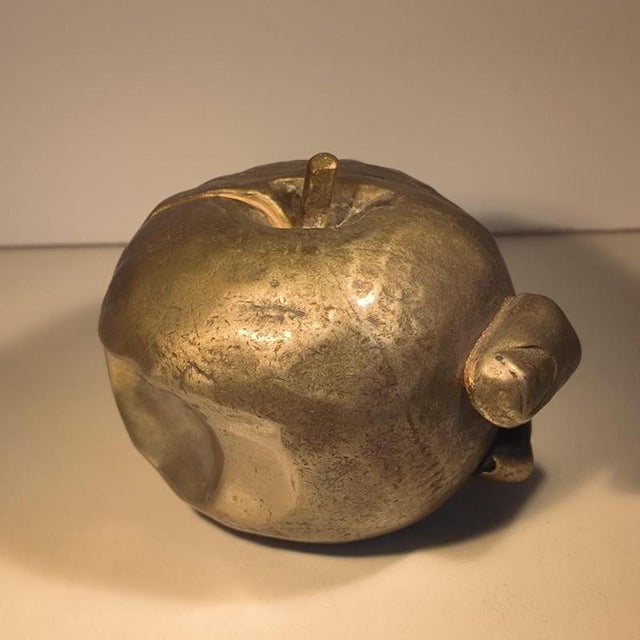 Metal A. Pisani, The Apple Sculpture, 1974, Bronze, Metal and Silver For Sale - Image 7 of 10